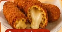 Croquete de carne com requeijão