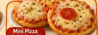 Mini pizzas de mussarela